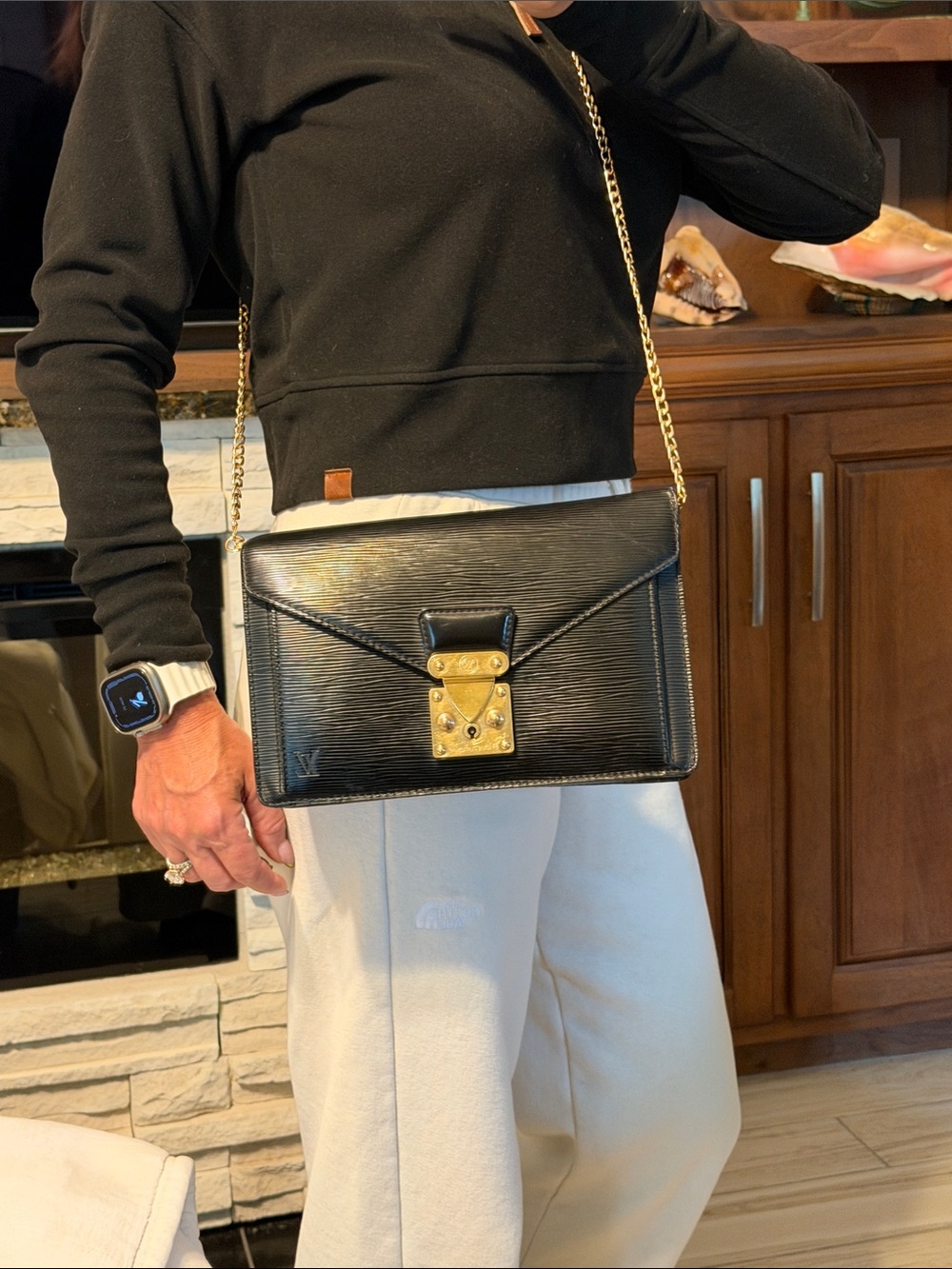 Louis Vuitton Epi Pochette Sellier Dragonne Clutch